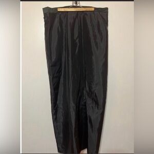 Elegant Black Women's Skirt tafetta lined floor length